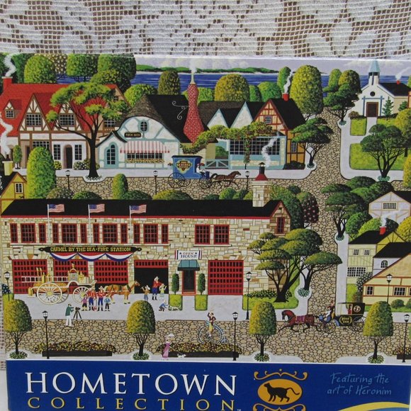 HERONIM Carmel Firehouse JIGSAW PUZZLE 1000 Pieces Carmel By The Sea Firefighter - Picture 3 of 4